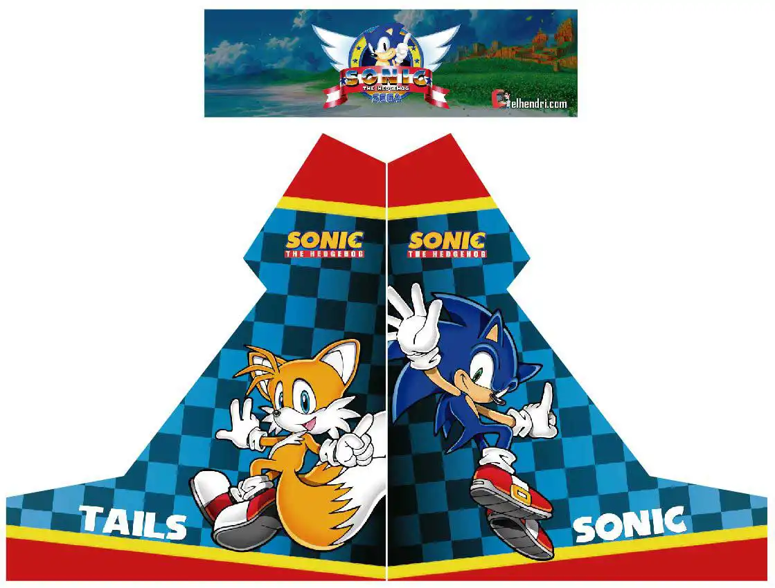 Diseño Sonic the Hedgehog para Bartop Arcade