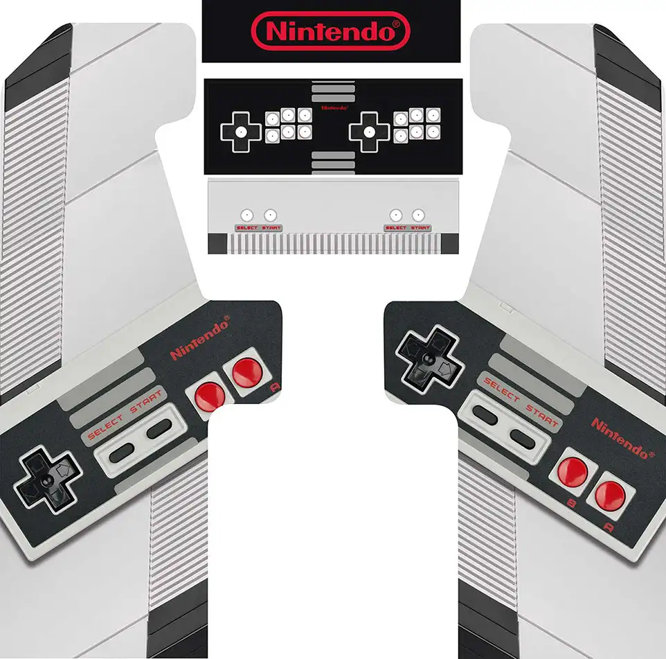 Diseño Nintendo NES para Classic Arcade