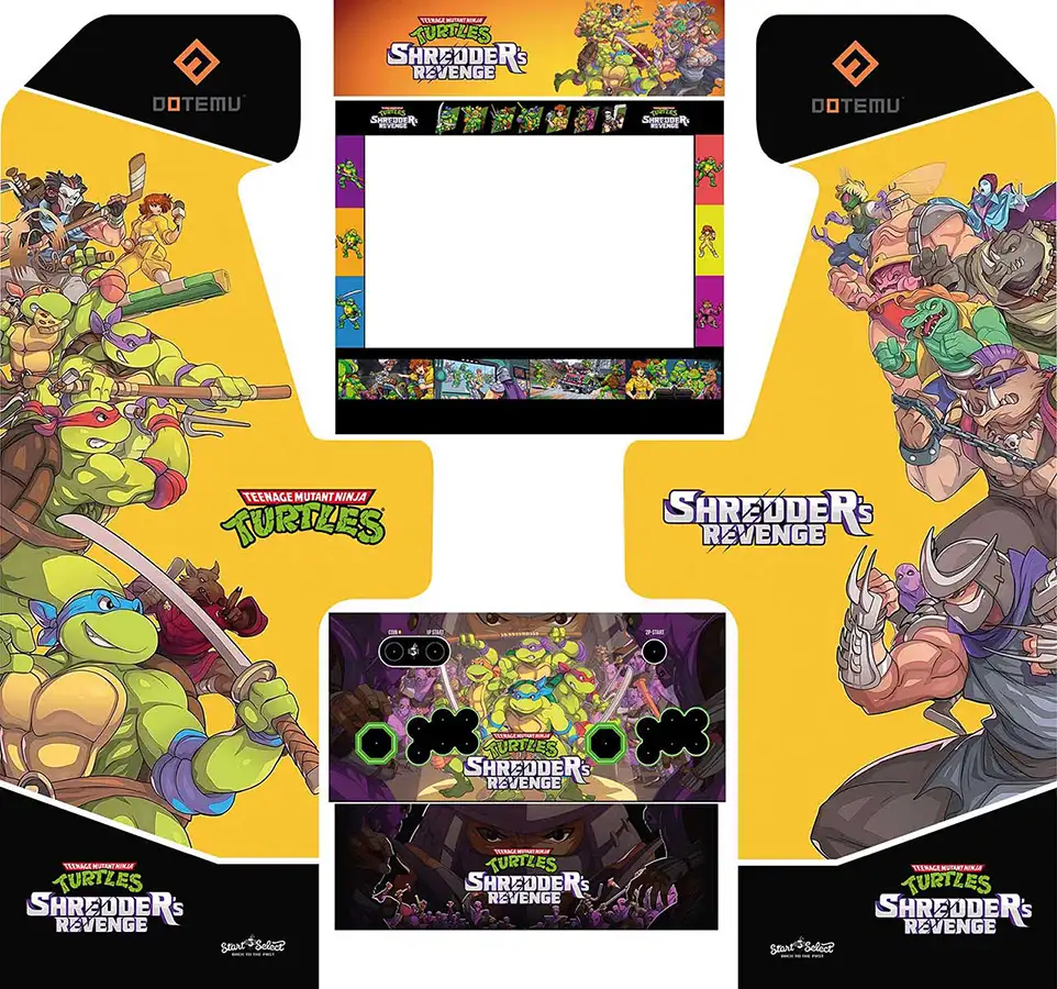 Diseño Tortugas Ninja Shredders Revenge para Classic Arcade