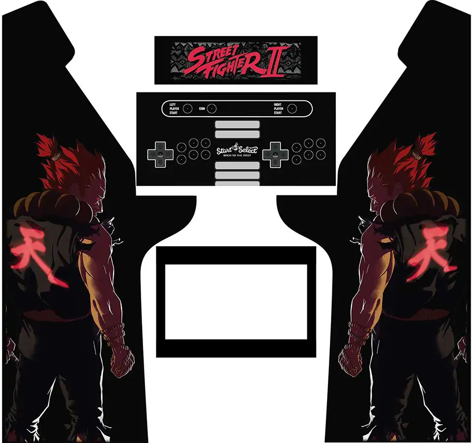 Diseño Akuma Street Fighter 2 para Lowboy Arcade