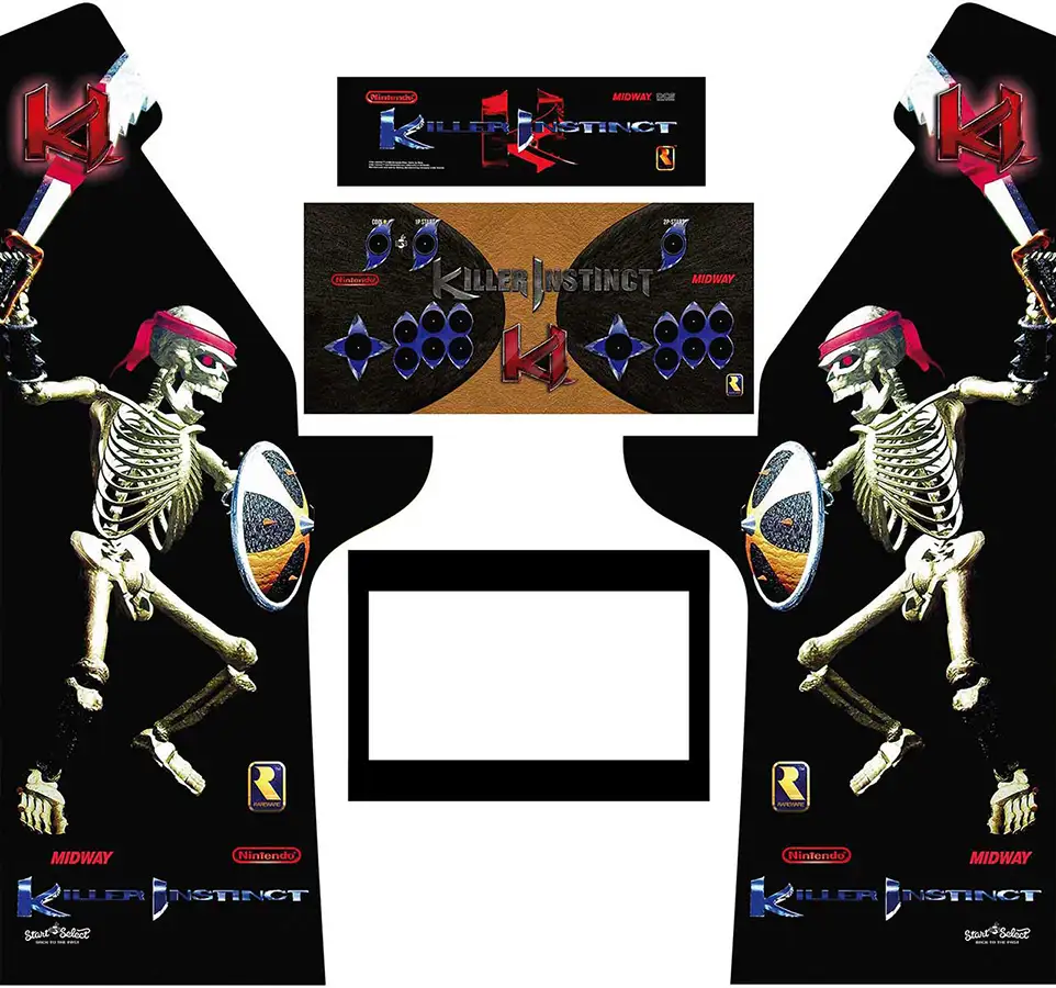 Diseño Killer Instinct para Lowboy Arcade