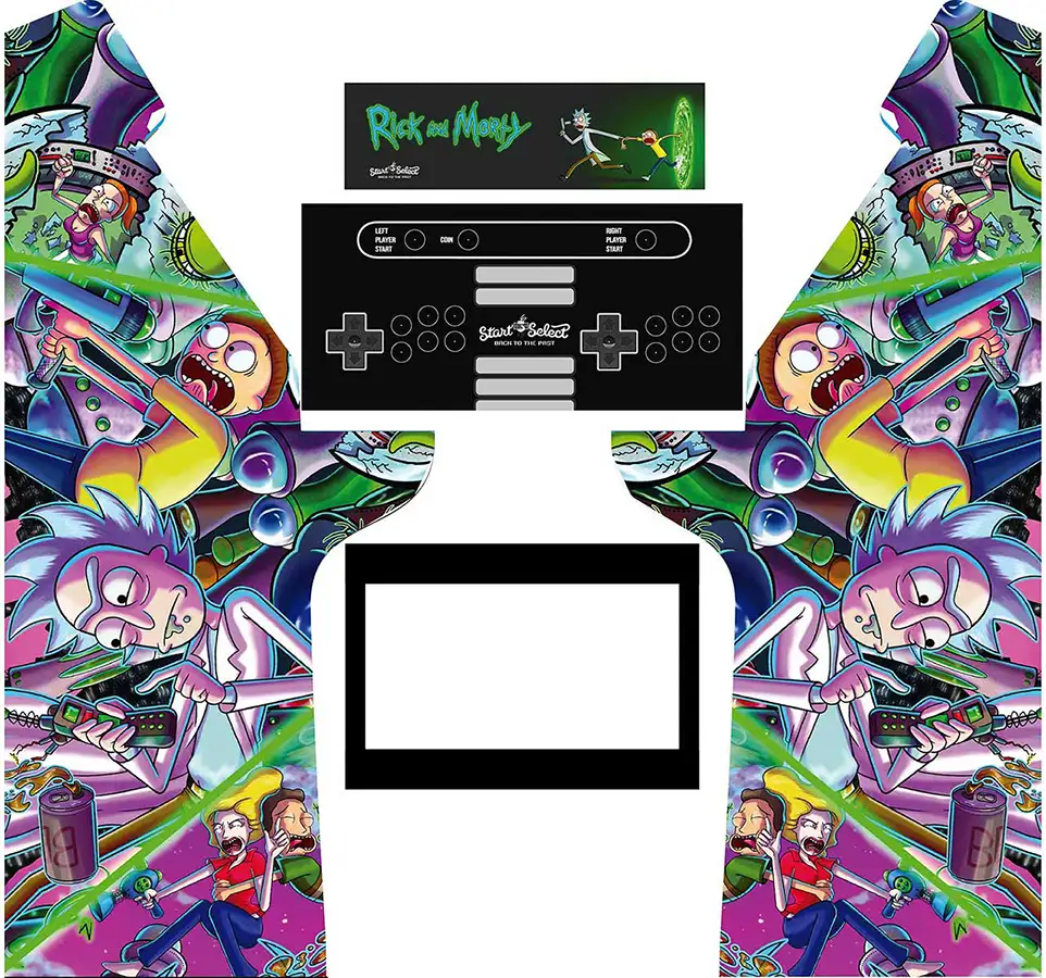 Diseño Rick and Morty para Lowboy Arcade