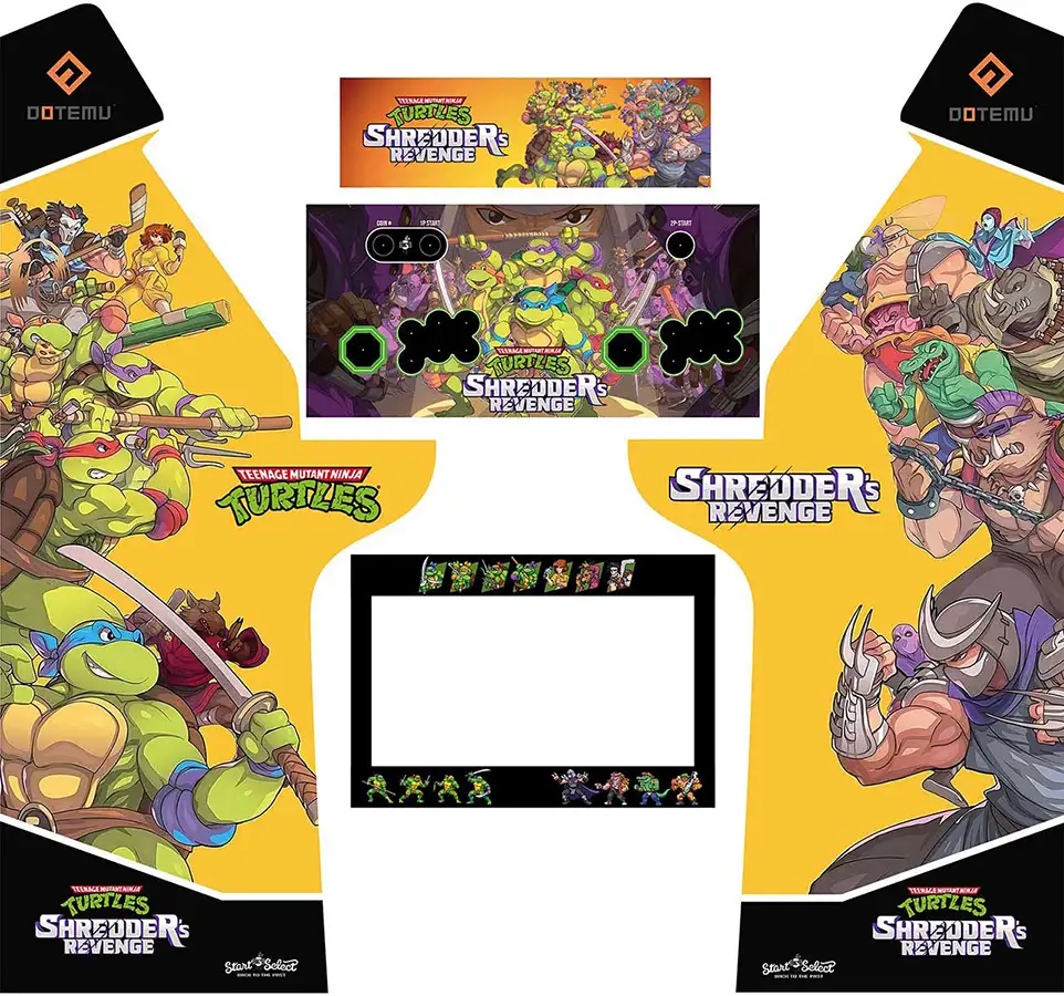 Diseño Tortugas Ninja Shredders Revenge para Lowboy Arcade